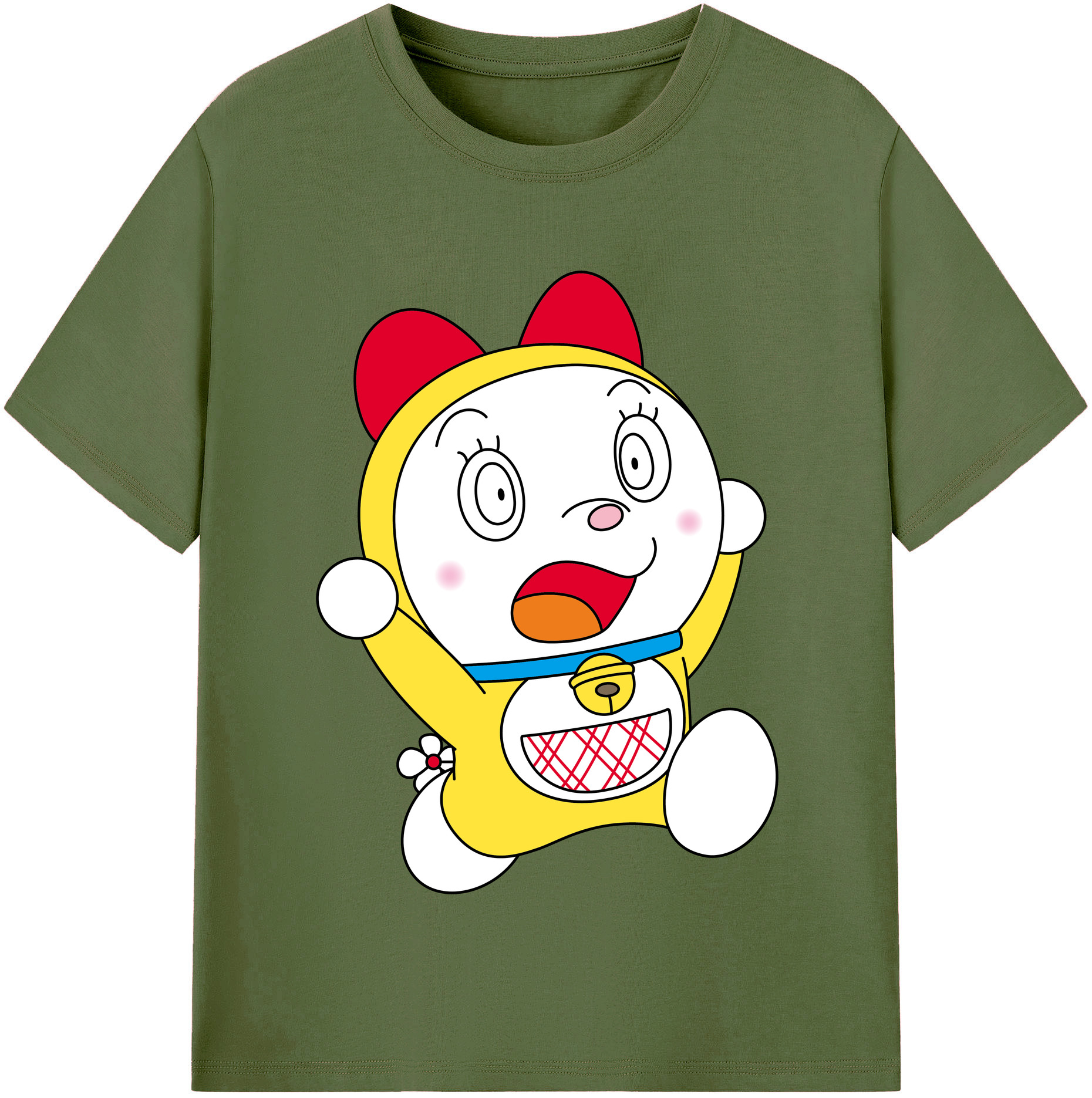 （画像用） ドラえもん ドラミ Doraemon Dorami 綿100％半袖Tシャツ（フロントプリント）